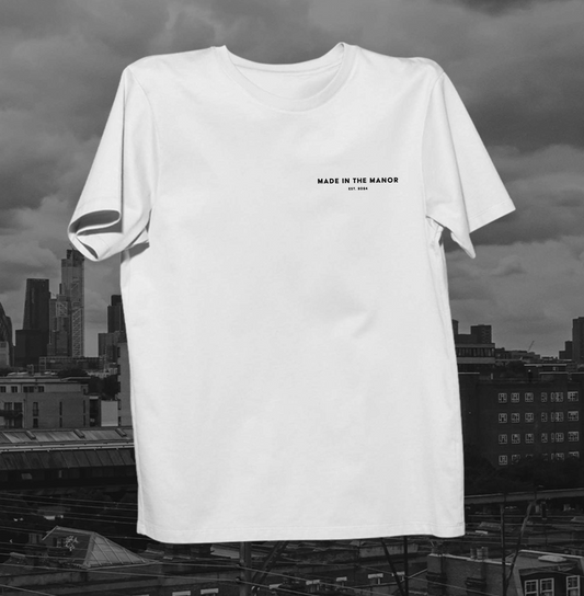 Oversized Large Print LOGO T-Shirt (White)